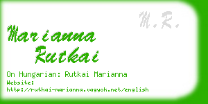 marianna rutkai business card